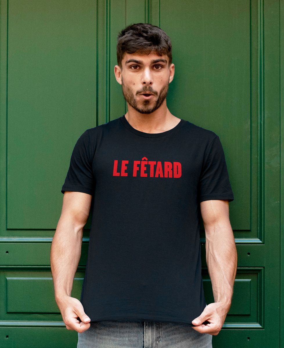 T-shirt homme Le Fêtard (effet velours) - Apéro