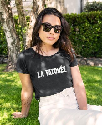 T-Shirt femme La Tatouée (effet velours)