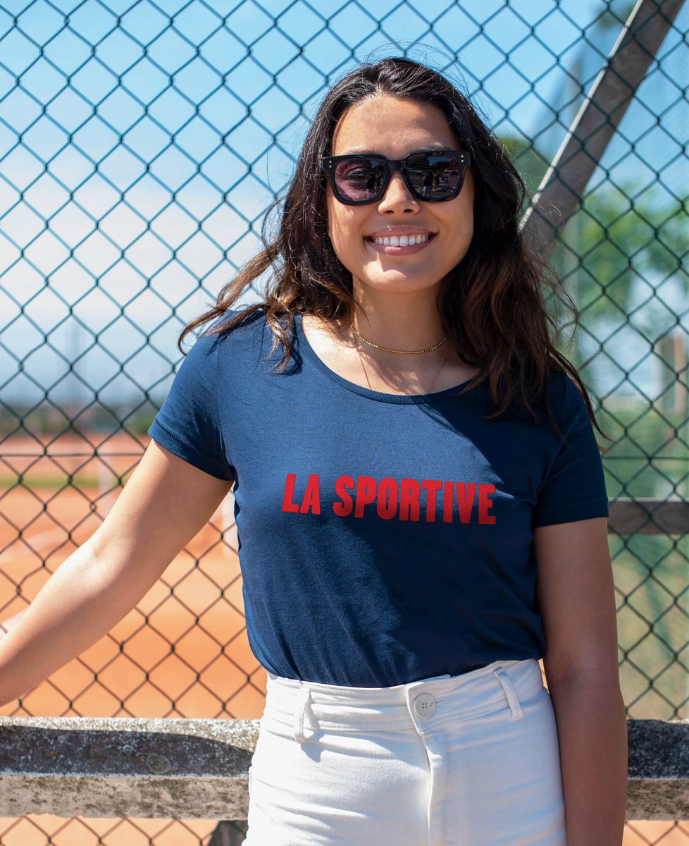 T-shirt femme La Sportive (effet velours) - Sport, EVJF