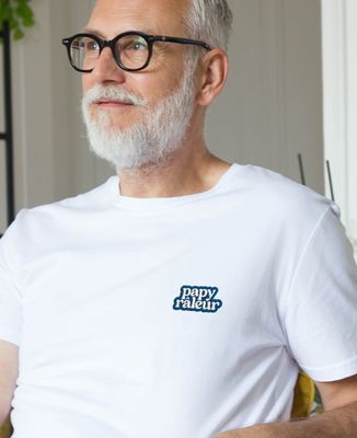 T-shirt homme Papy râleur (brodé) - Cadeaux Papy