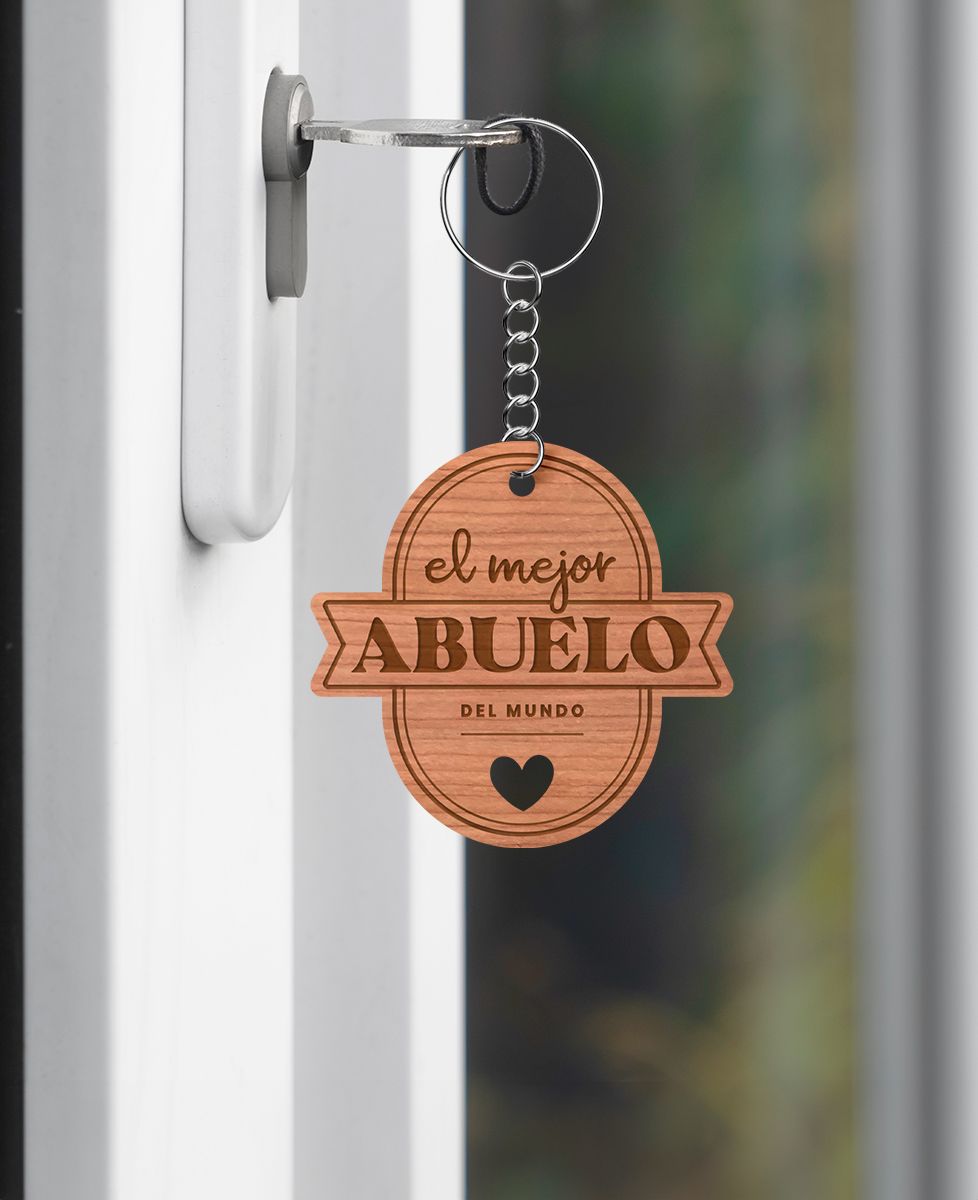 Llavero El Mejor Abuelo (grabado)