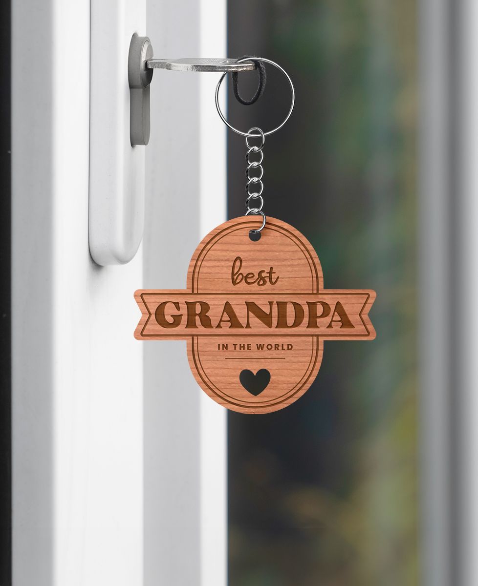 Key ring Best Grandpa (engraved)