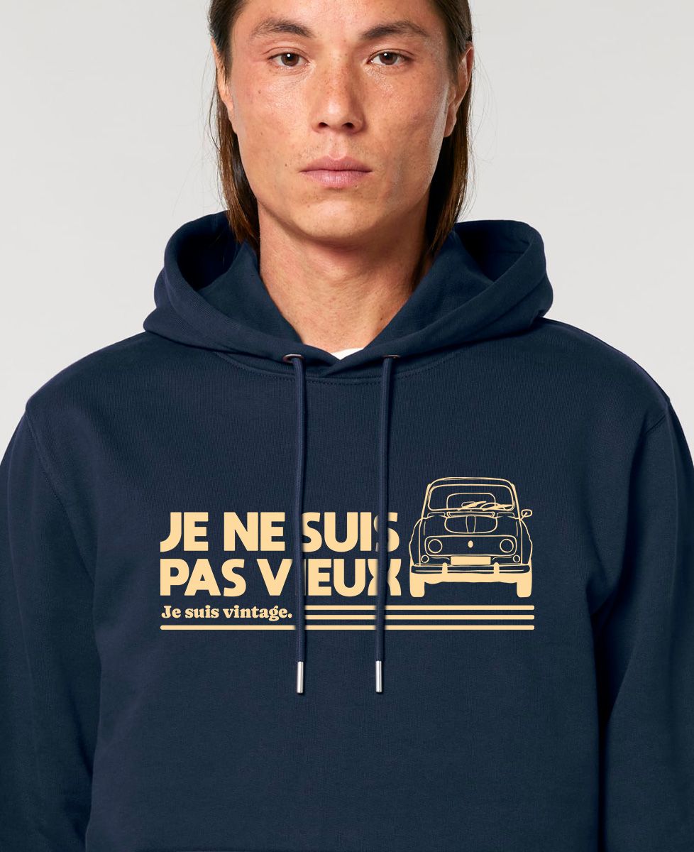 Hoodie homme Vintage Vieille Voiture - Cadeaux Papy