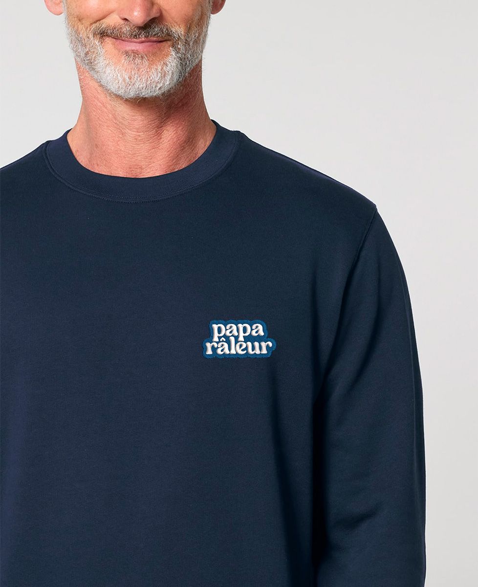 Sweatshirt homme Papa râleur (brodé)