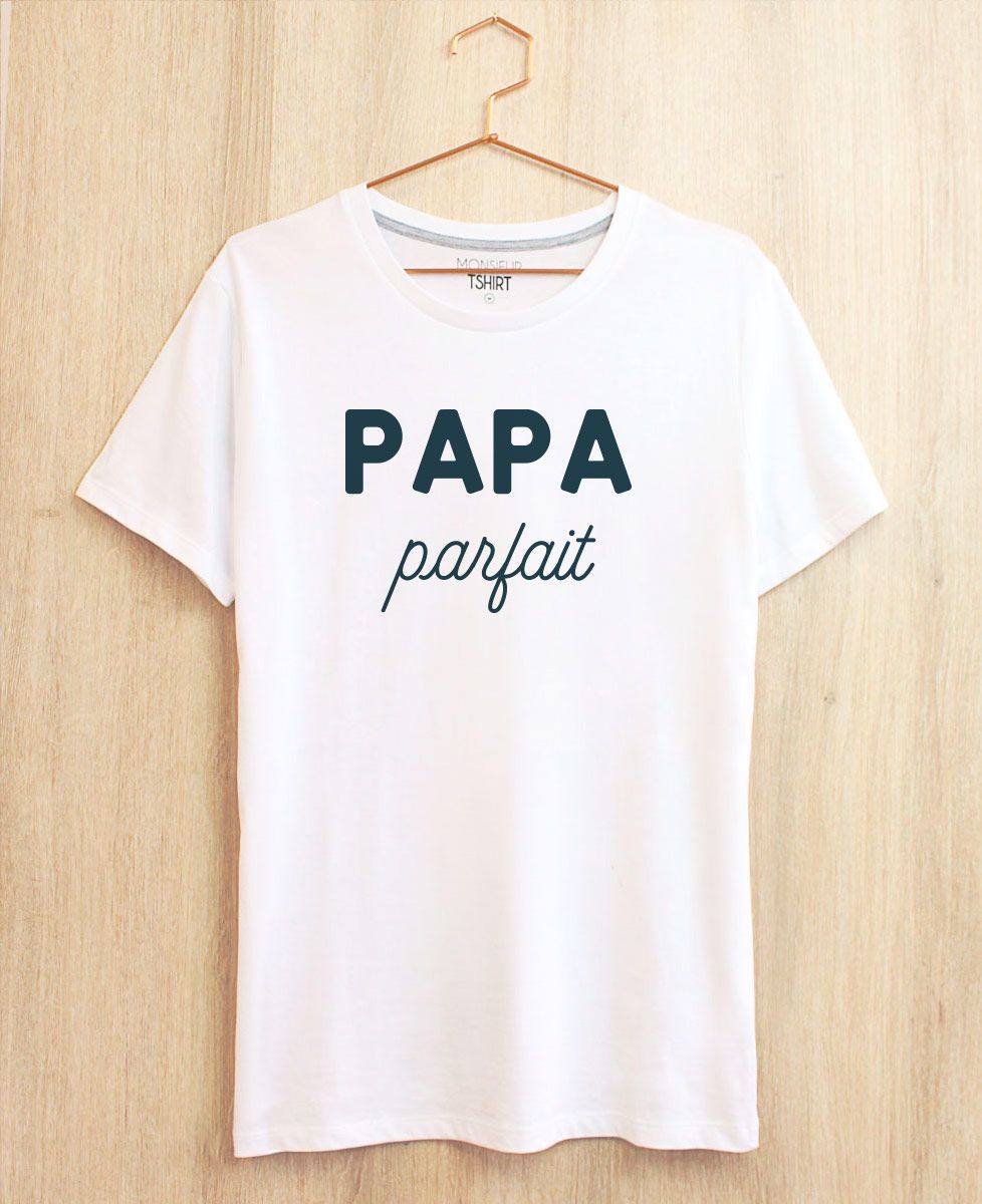 T-Shirt homme Papa personnalisé