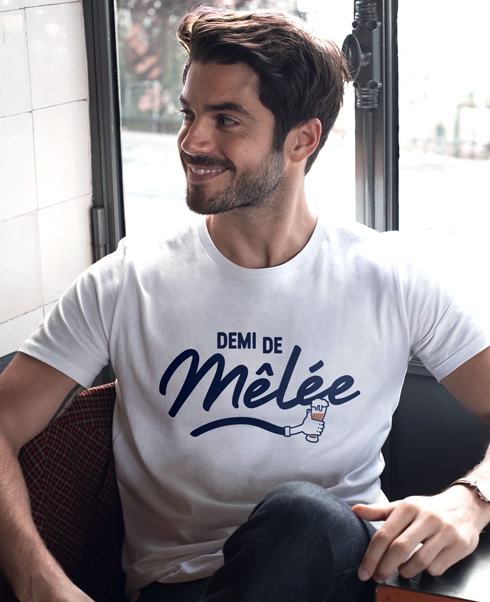 T-shirt homme Demi de mêlée - Sport, Apéro, Rugby