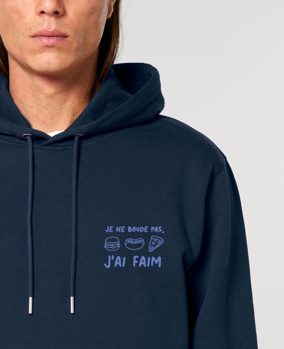 Hoodie homme Je ne boude pas j'ai faim