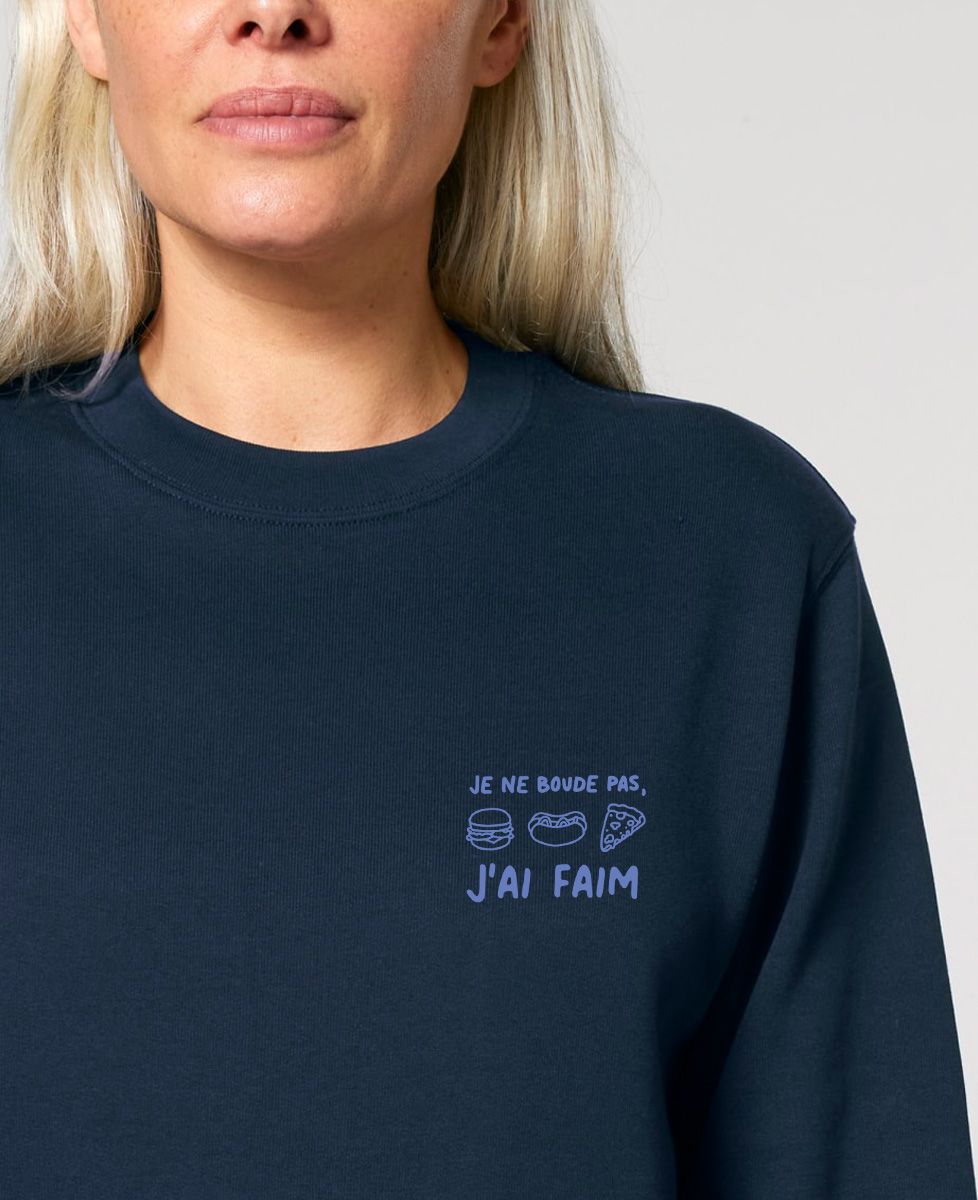 Sweatshirt femme Je ne boude pas, j'ai faim