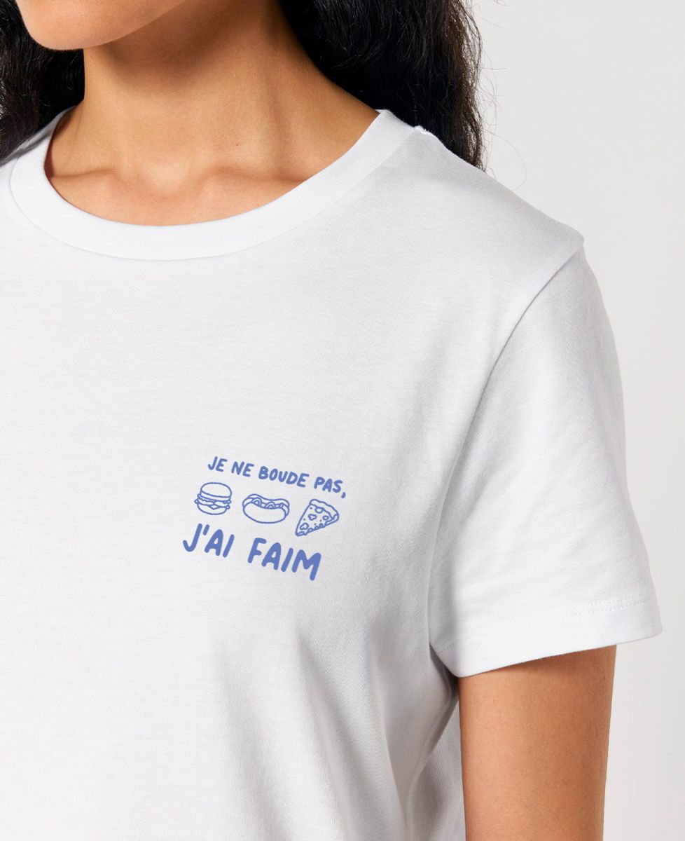 T-shirt femme Je ne boude pas, j'ai faim