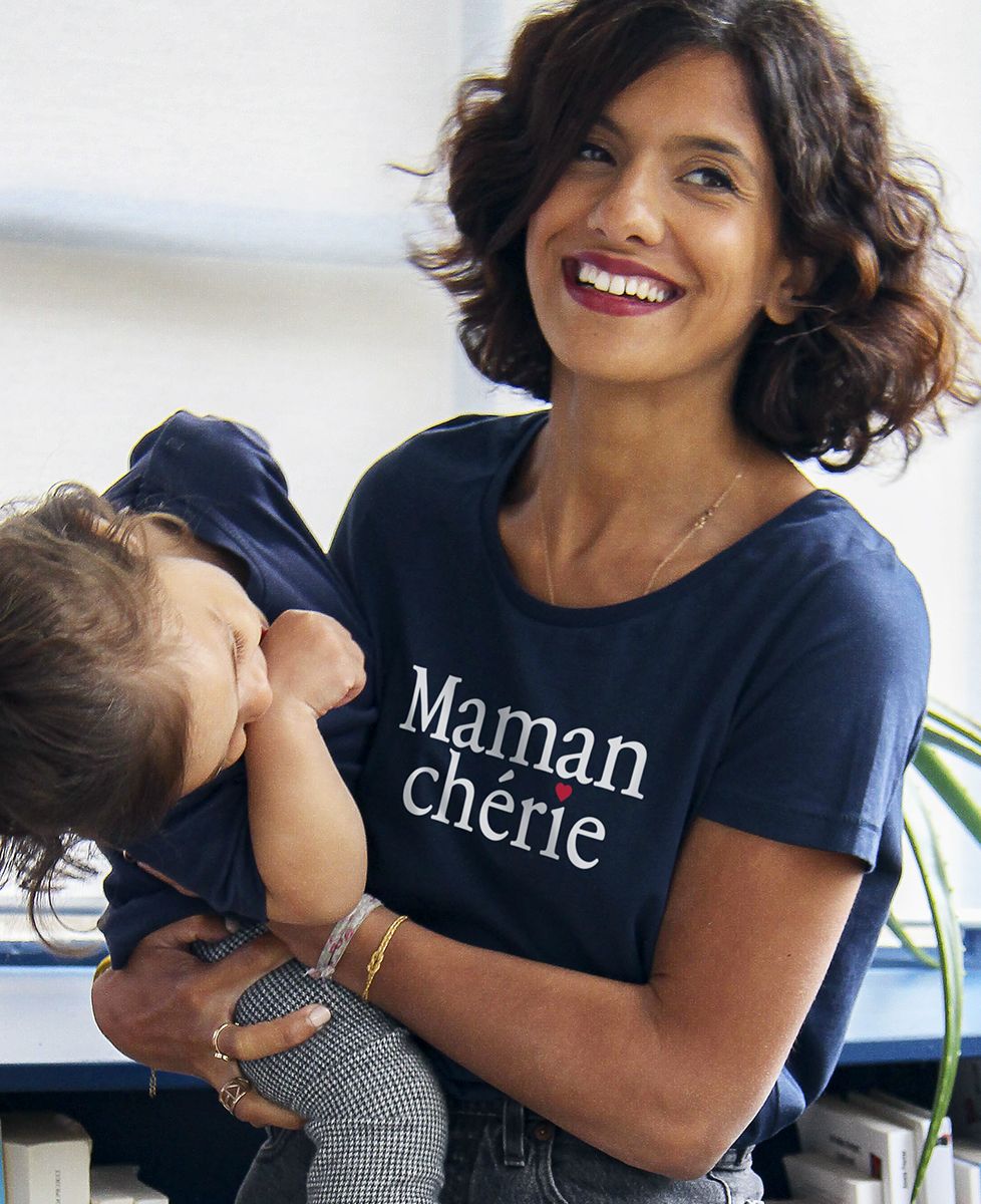 T-shirt femme Maman chérie - Cadeaux Maman, Future Maman
