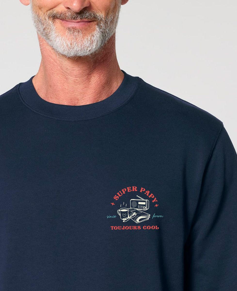 Sweatshirt homme Super Papy - Cadeaux Papy