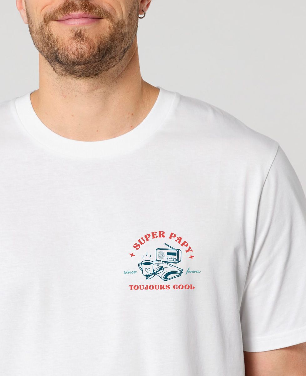 T-shirt homme Super Papy - Cadeaux Papy