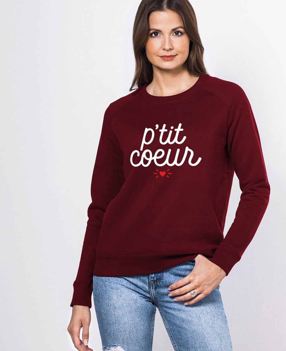 Sweatshirt femme P'tit coeur