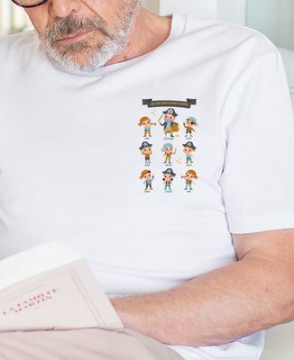 T-Shirt für Männer Opa und seine kleinen Piraten - Geschenk Opa