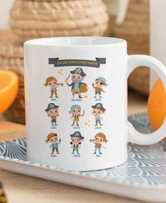 Tasse Opa und seine kleinen Piraten - Geschenk Opa