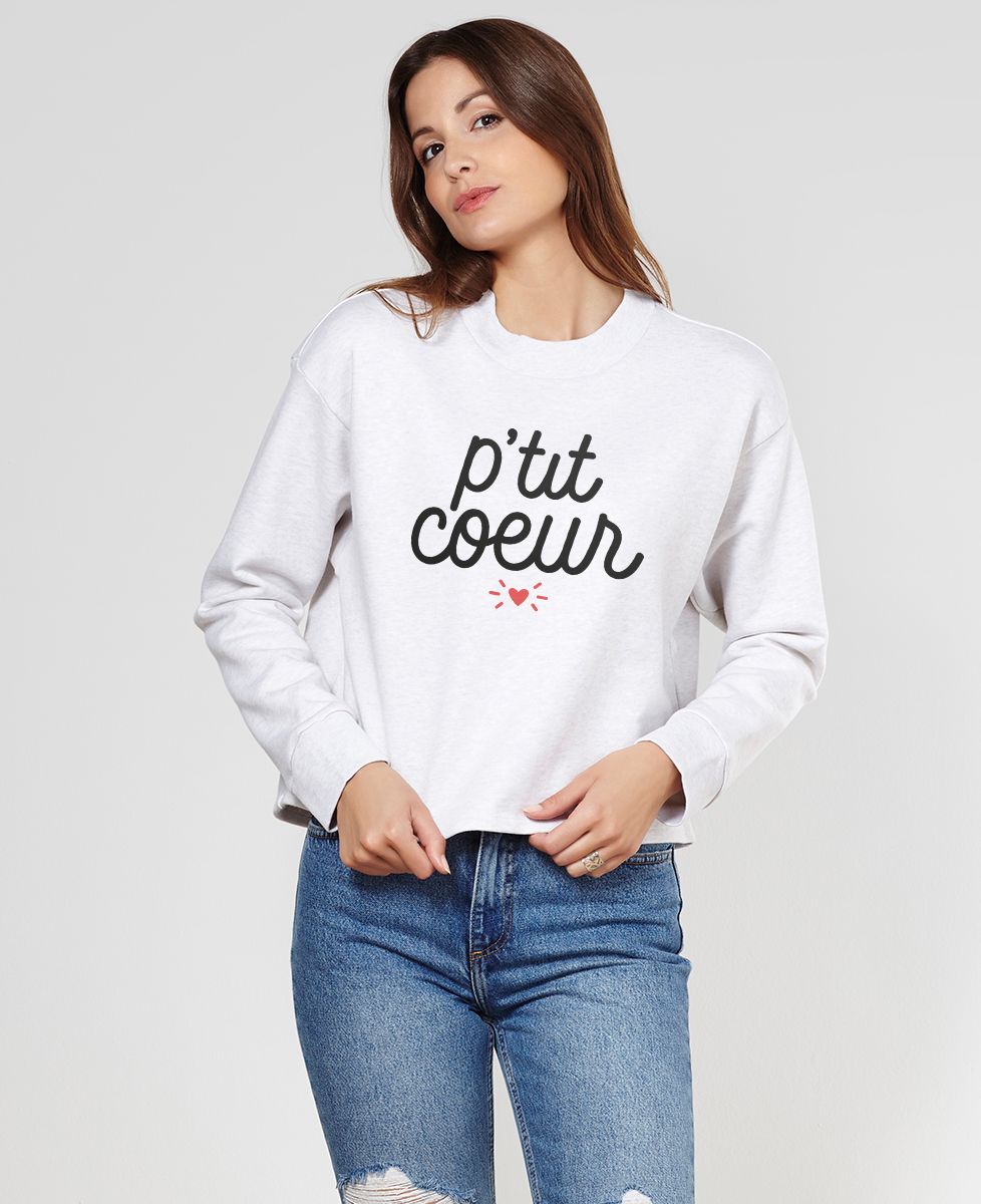 Sweatshirt femme P'tit coeur