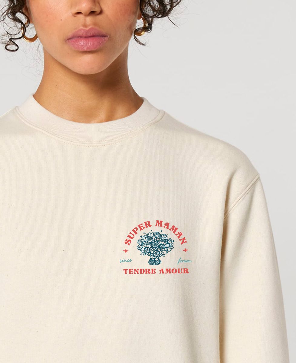 Sweatshirt femme Super Maman - Cadeaux Maman, Future Maman