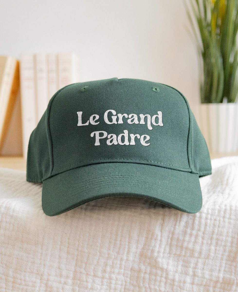 Casquette Le Grand Padre (effet velours) - Cadeaux Papy