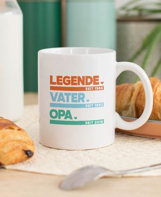 Tasse Personalisiert Vater Opa legend - Geschenk Opa