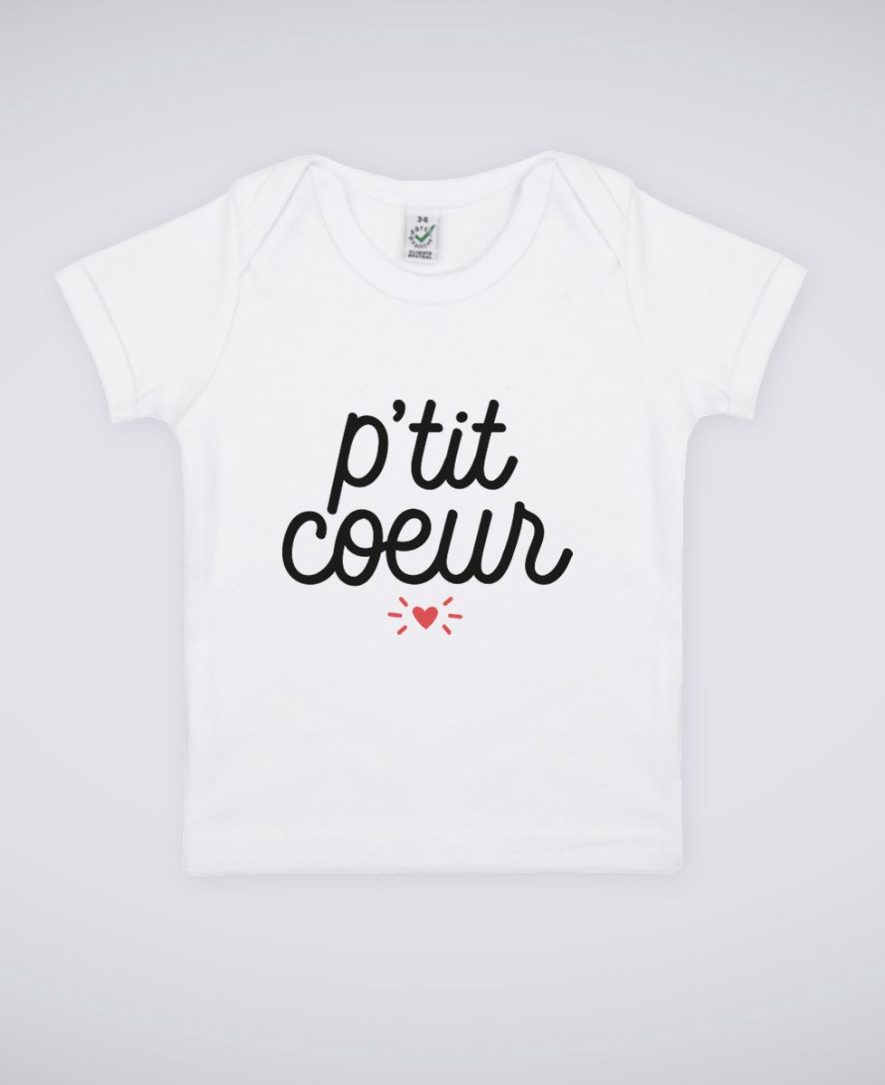 T-Shirt bébé P'tit coeur