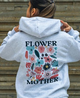 Women's Hoodie Flower mother - Mom's gifts, Mom/Dad-to-be
