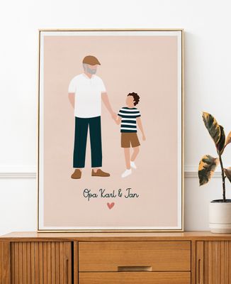 Poster Opa und ich personalisiert