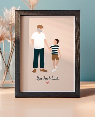 Fotorahmen Opa und wir personalisiert
