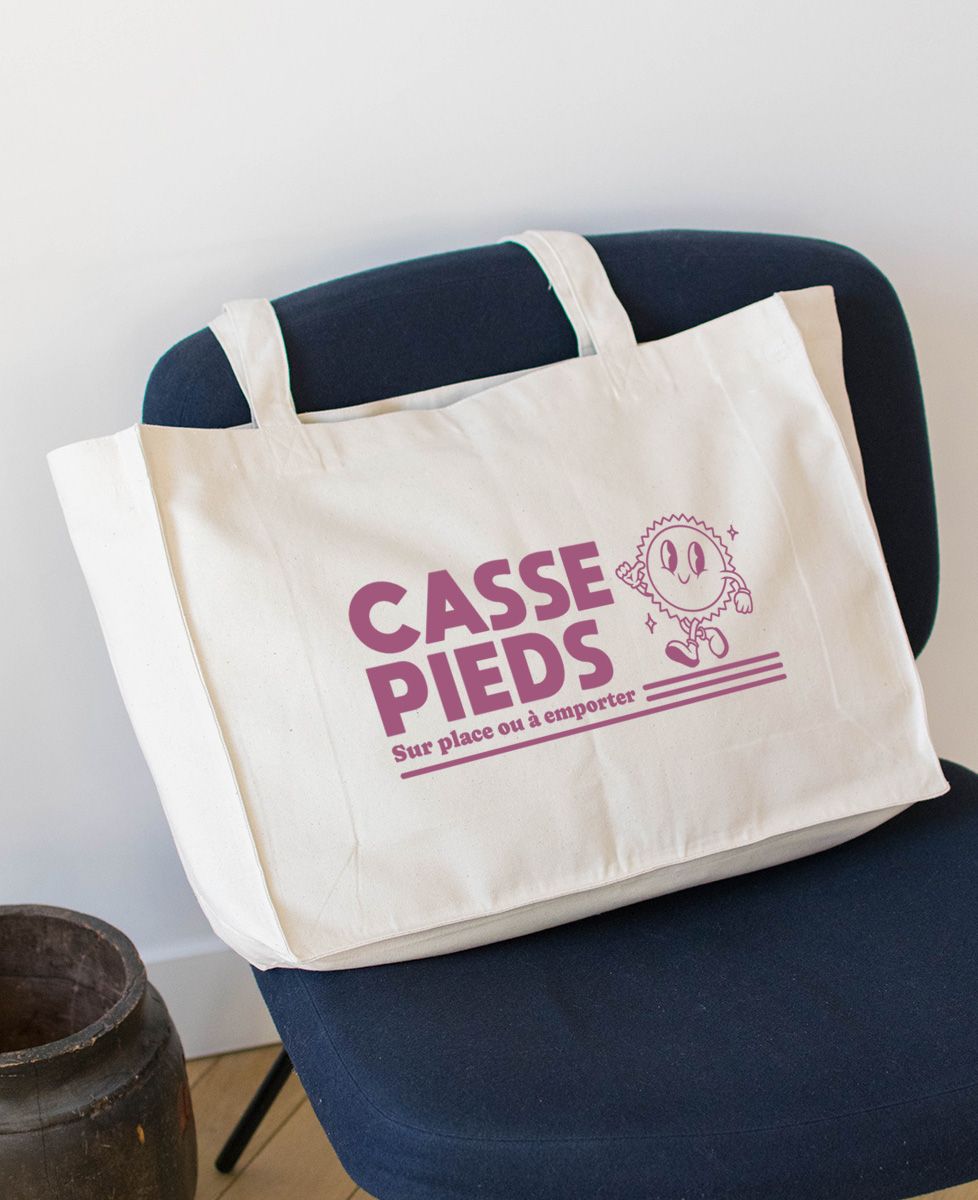 Maxi tote bag Casse-pied sur place ou à emporter