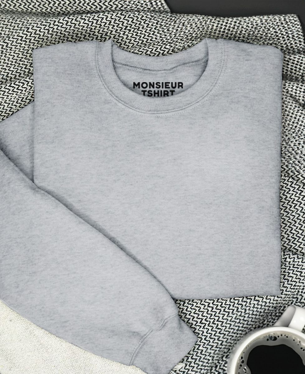 Sweatshirt homme Papy et ses petits coeurs personnalisés - Cadeaux Papy