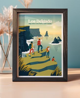 Marco de fotos Familia de excursión personalizada