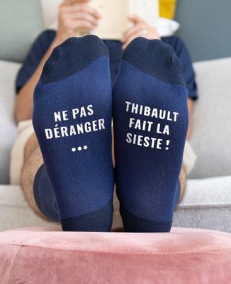 Ne pas déranger - Prénom perso fait la sieste