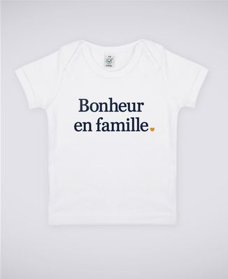 T-Shirt bébé Bonheur en famille