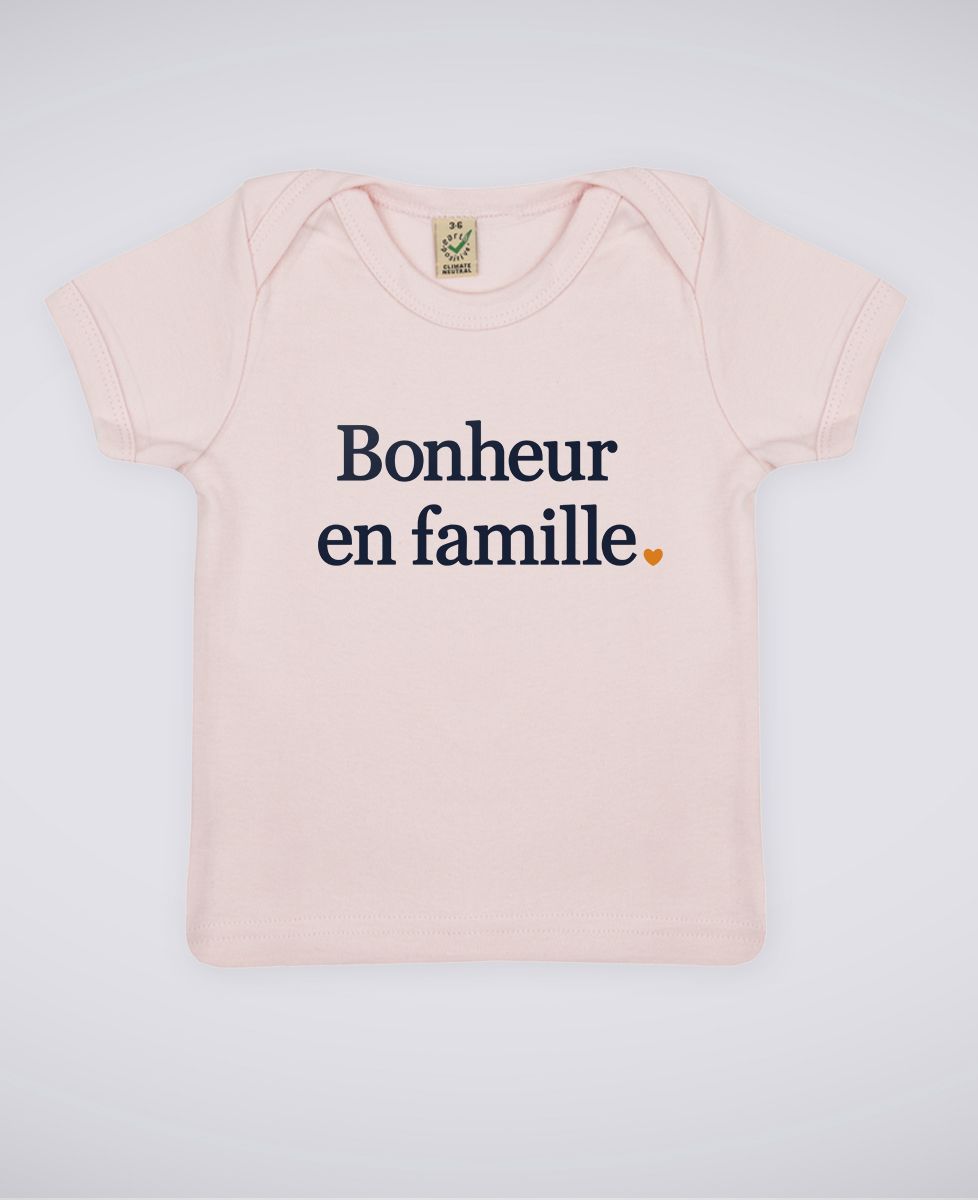 T Shirt Bebe Bonheur En Famille Monsieur Tshirt Kids
