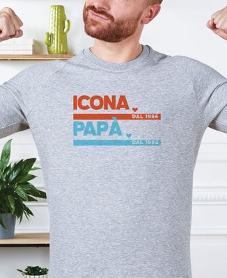Felpa uomo Leggenda del papà personalizzata