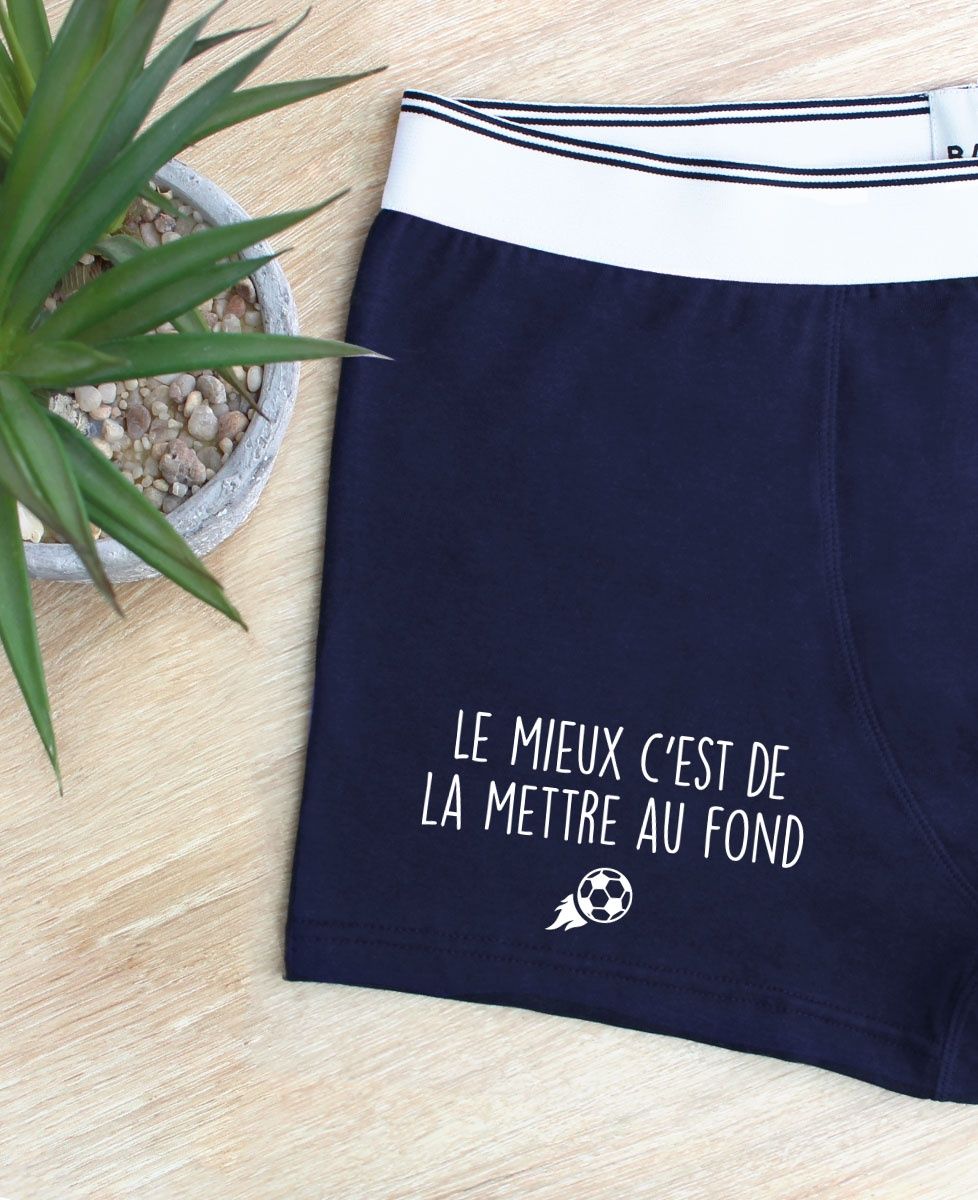 Boxer Le mieux c'est de la mettre au fond