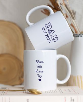 Mug Dad and children's names - Gifts for Dad