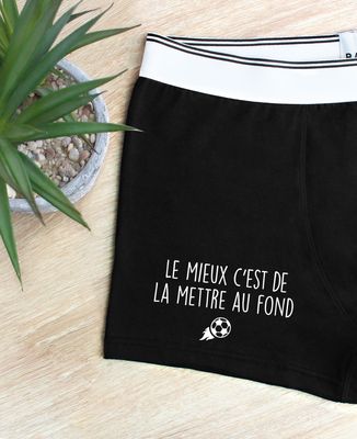 Boxer Le mieux c'est de la mettre au fond