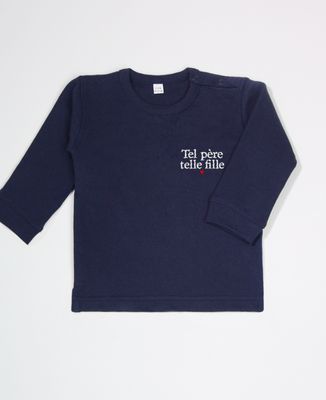 Sweatshirt bébé Tel père telle fille (brodé)