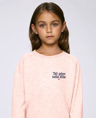 Sweatshirt enfant Tel père telle fille (brodé)