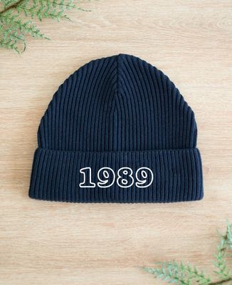 Winter hat Date and names embroidered