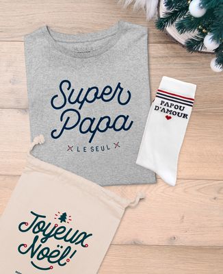 Coffret Super Papa + chaussettes Papou d'amour