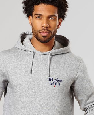 Hoodie homme Tel père tel fils (brodé)