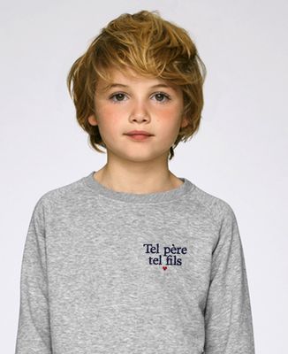 Sweatshirt enfant Tel père tel fils (brodé)