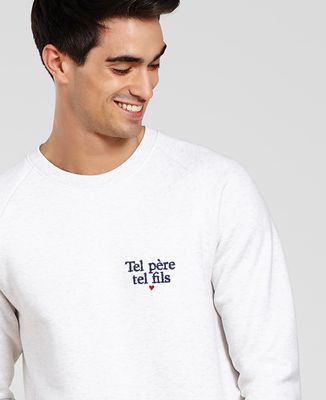 Sweatshirt homme Tel père tel fils (brodé)