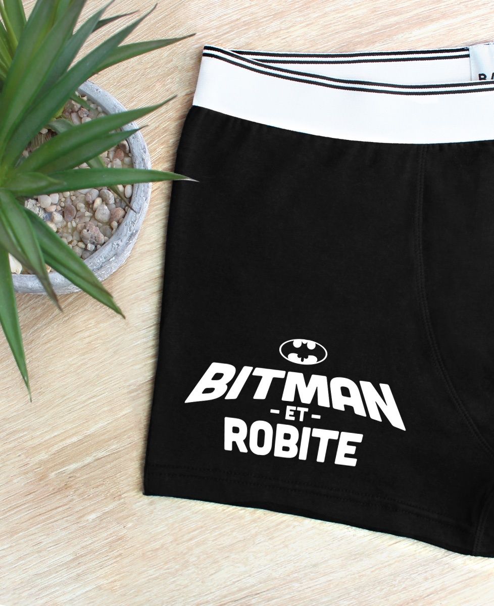 Boxer Bitman et Robite - Cadeaux Couple