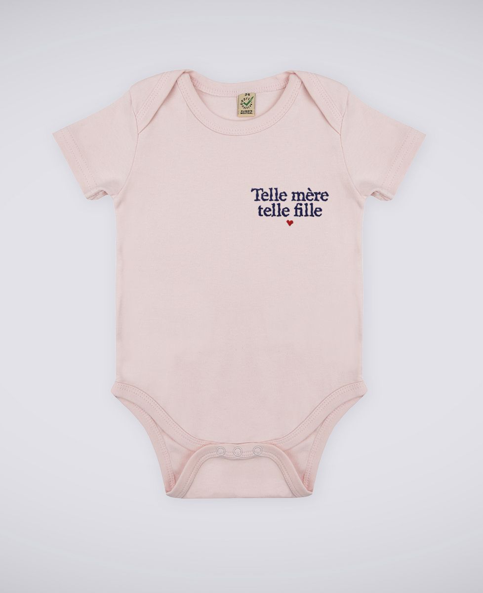 Body Telle mère telle fille (brodé) - Cadeaux Maman, Cadeaux Couple, Duo assortis