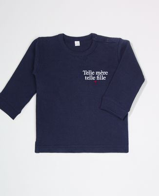 Sweatshirt bébé Telle mère telle fille (brodé)