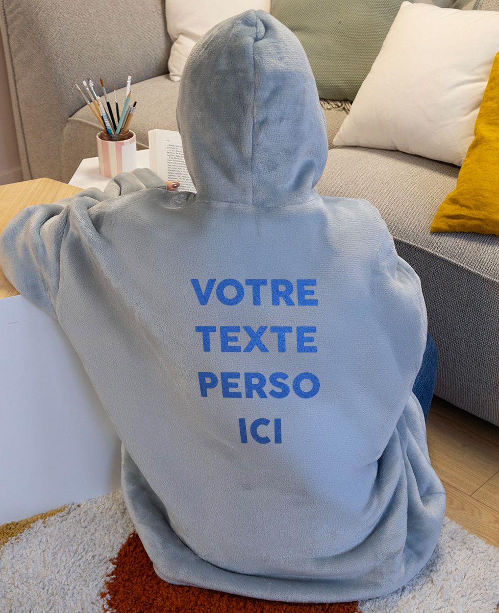Sweat A Capuche Avec Ecriture Dans Le Dos Sweat-shirt à Capuche