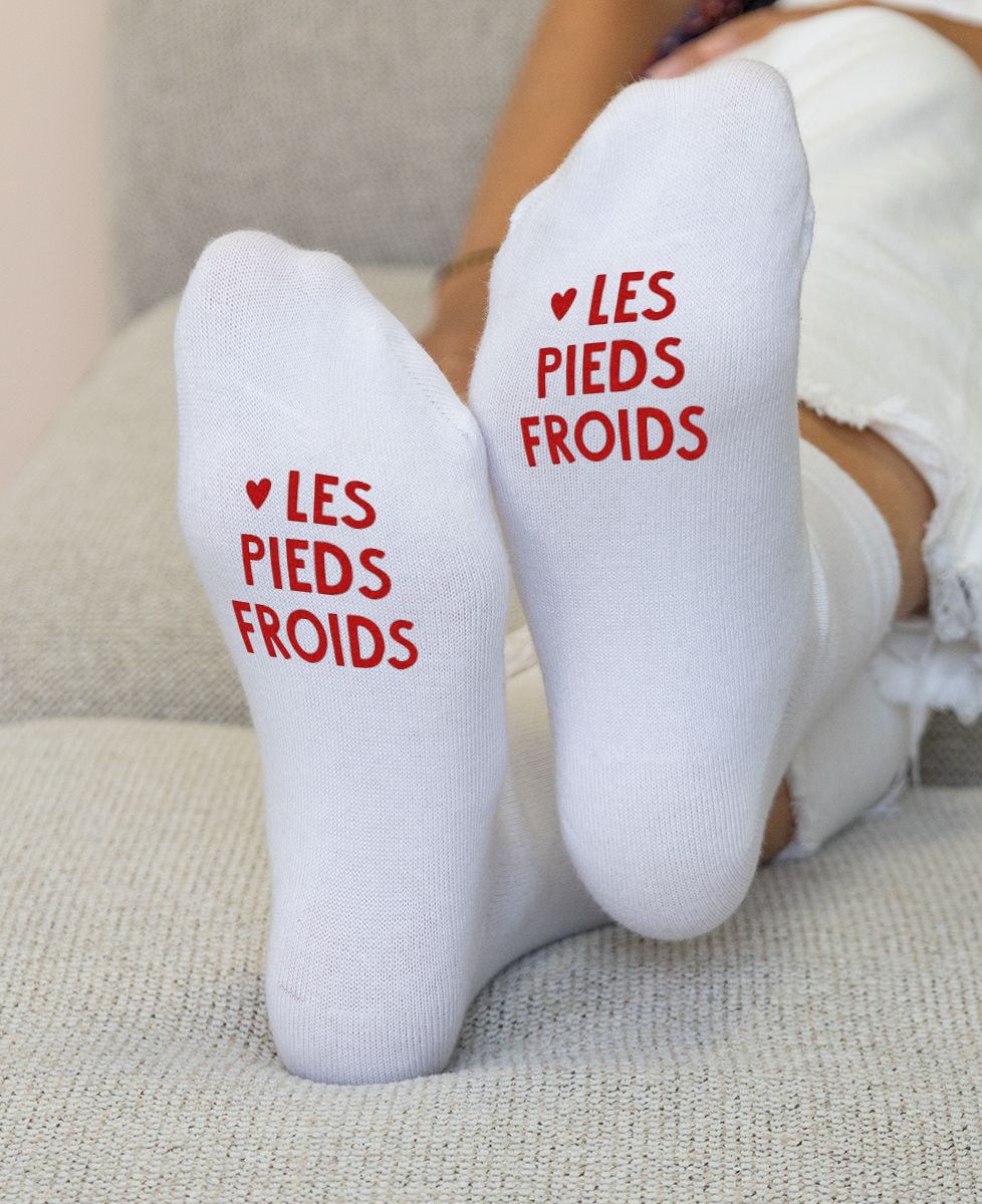 Chaussettes femme Les pieds froids - Cadeaux Couple