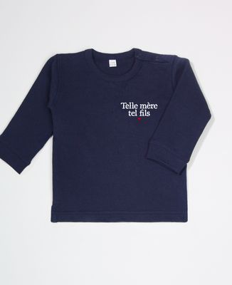 Sweatshirt bébé Telle mère tel fils (brodé)